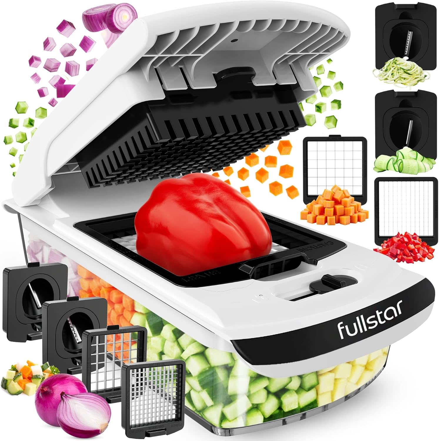 Fullstar Signature Series Vegetable Chopper: The Ultimate 4-in-1 Kitchen Powerhouse for Effortless Meal Prep